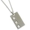 Placa De Acero Inox Con Cadena De Acero