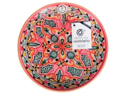 New Cerámica Rambleña Plato decorativo - 27x27x4.5 cm - Plato pared Modelo 08|M