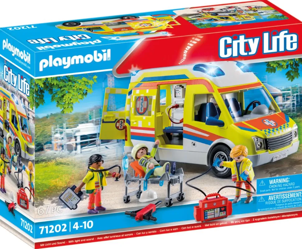 Playmobil Ambulancia con luz y sonido 71202
