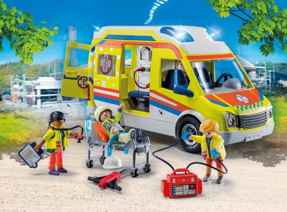 Playmobil Ambulancia con luz y sonido 71202