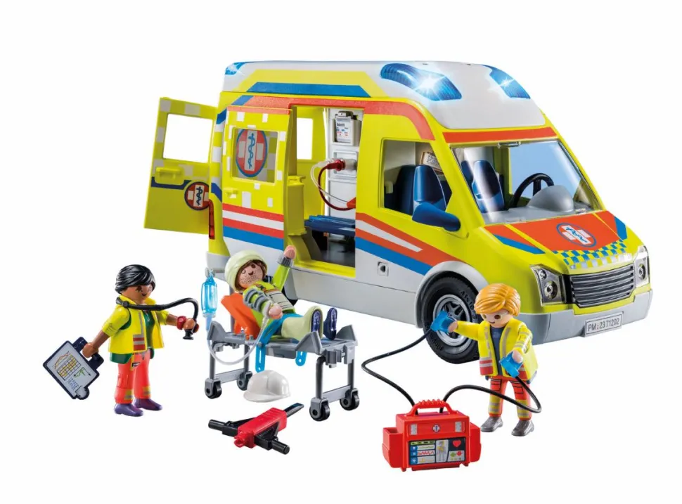 Playmobil Ambulancia con luz y sonido 71202