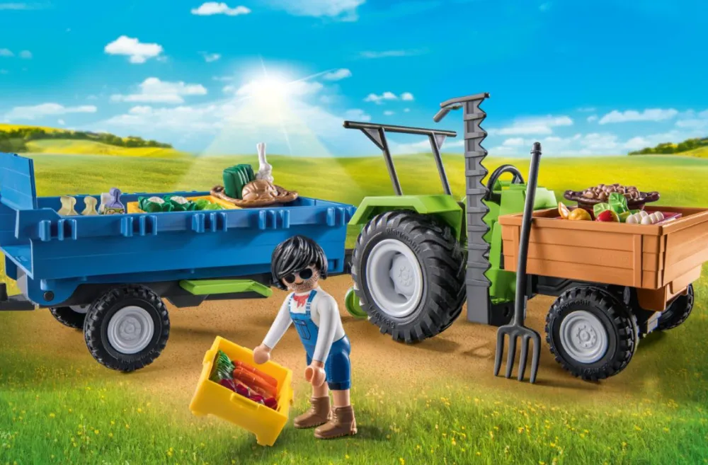 Sale Playmobil Country Tractor con Remolque 71249