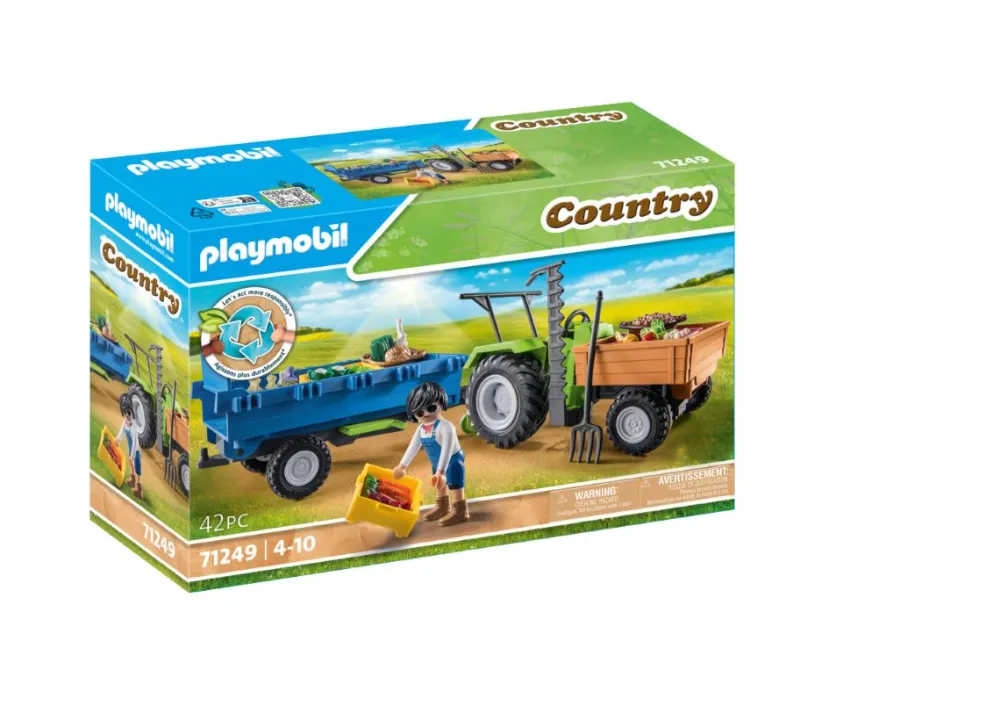 Sale Playmobil Country Tractor con Remolque 71249