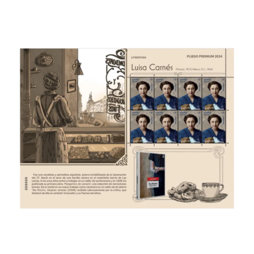 Pliego Premium 2024 Luisa Carnés | Literatura | Pliego de 8 sellos
