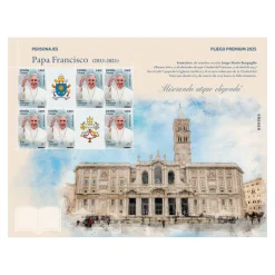 Online Pliego Premium Sello Papa Francisco | Serie Personajes