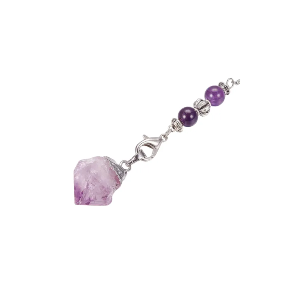 Péndulo con minerales en bruto 20,7 cm