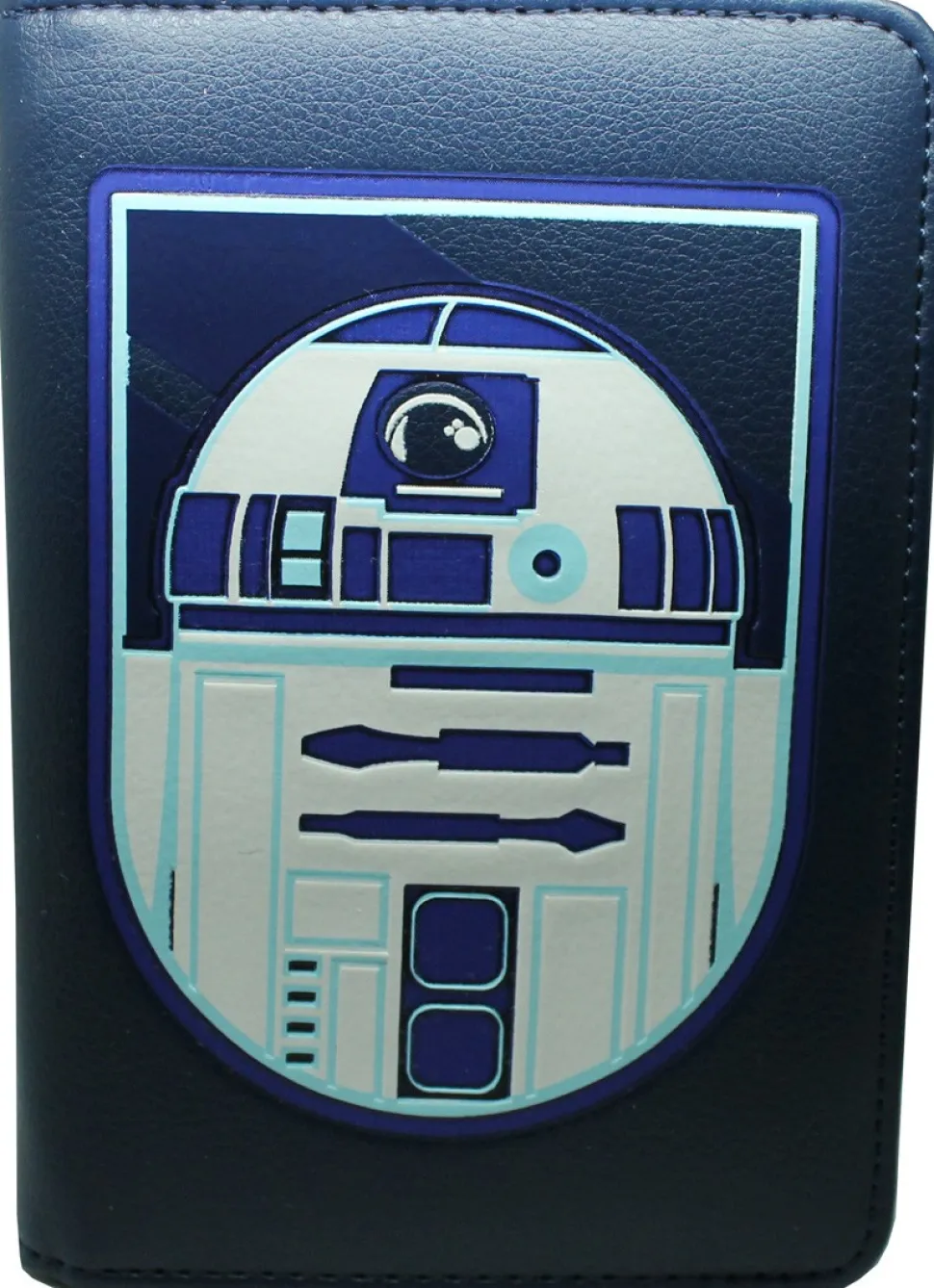 Porta pasaporte R2 D2 de Star Wars Azul - Oficial
