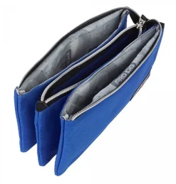 Portatodo Escolar Triple Azul