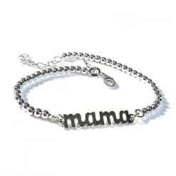 Clearance Pulsera Bolas De Plata De Ley Para Mama