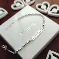 Clearance Pulsera Bolas De Plata De Ley Para Mama