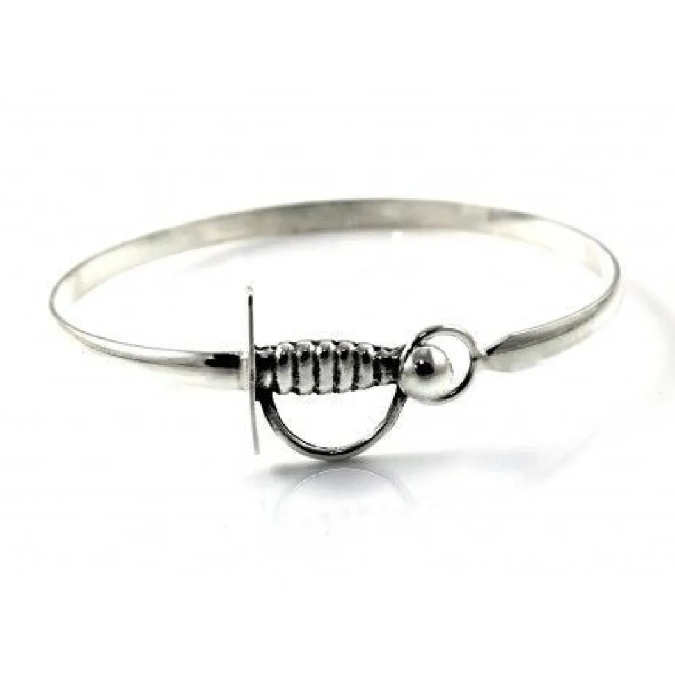 Pulsera Brazalete Estoque De Plata De Ley