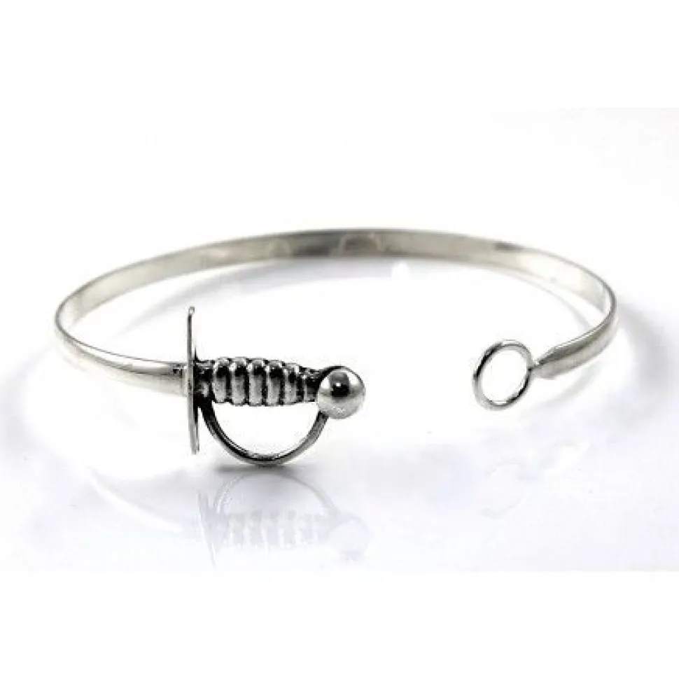Pulsera Brazalete Estoque De Plata De Ley