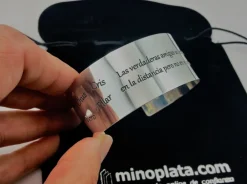 Outlet Pulsera Brazalete Personalizada De Plata De Ley 2,5 Cm.
