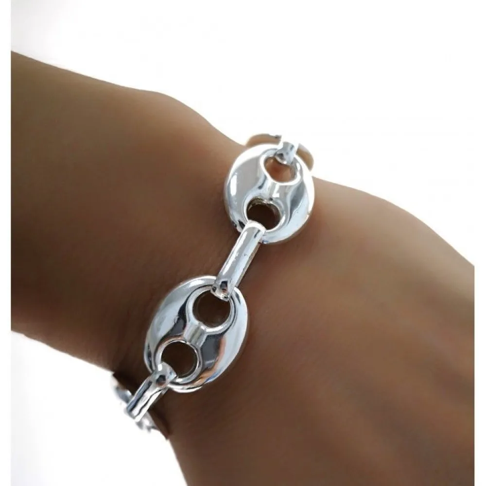 Online Pulsera Calabrote Mediano De Plata De Ley
