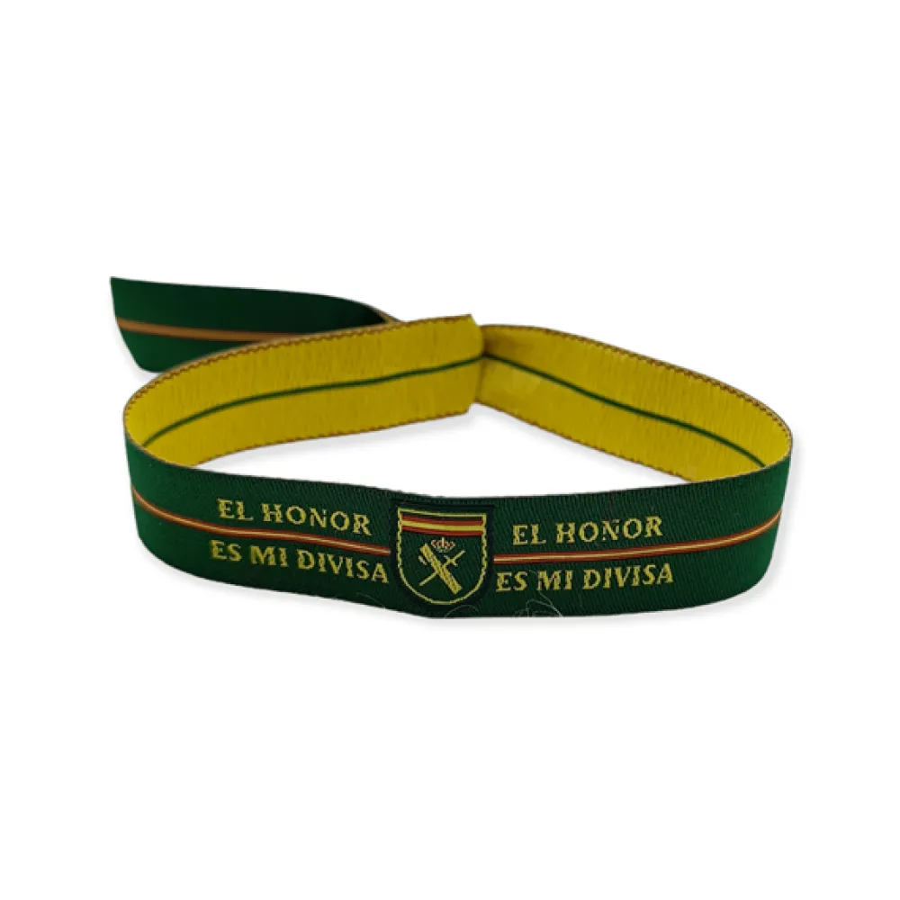New PCMaes Pulsera cinta bordada ajustable Guardia Civil