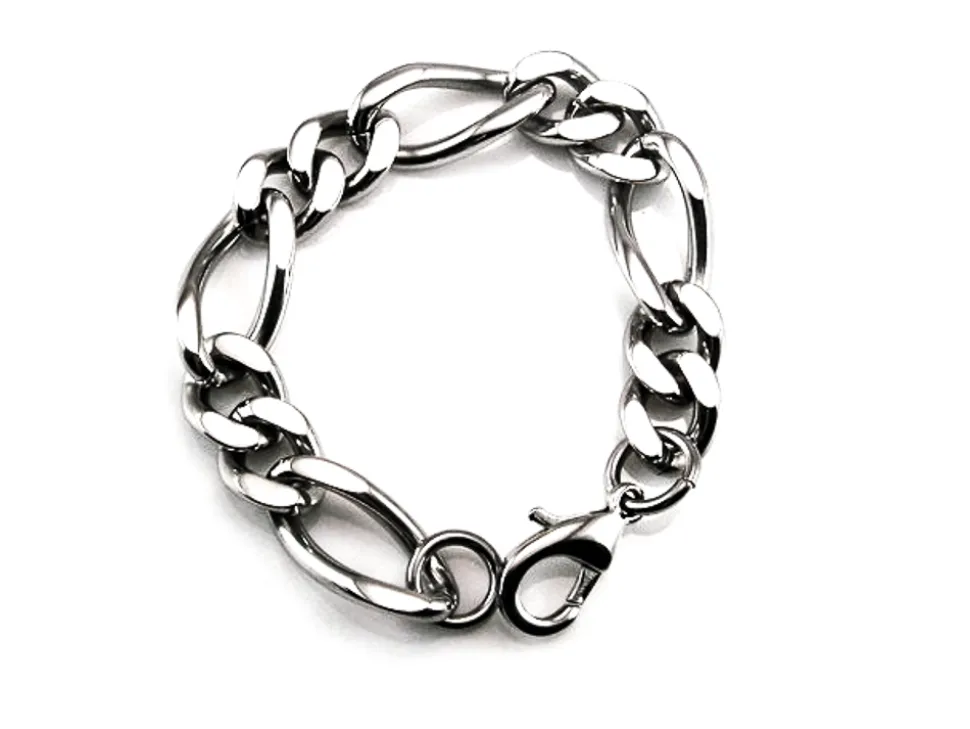 Pulsera De Acero Chico Eslabon 2 + 1