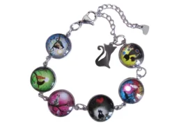 Clearance Che Carino Art Pulsera de acero inoxidable ''Gatos''