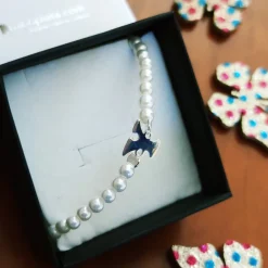 Discount Pulsera De Perlas Con Inicial De Plata