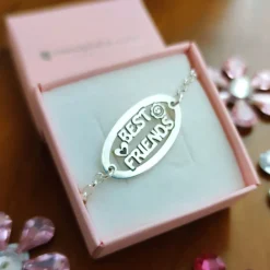 Best Pulsera De Plata Best Friends Ideal Para Regalo