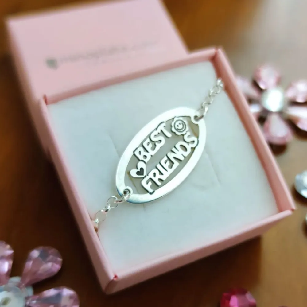 Best Pulsera De Plata Best Friends Ideal Para Regalo