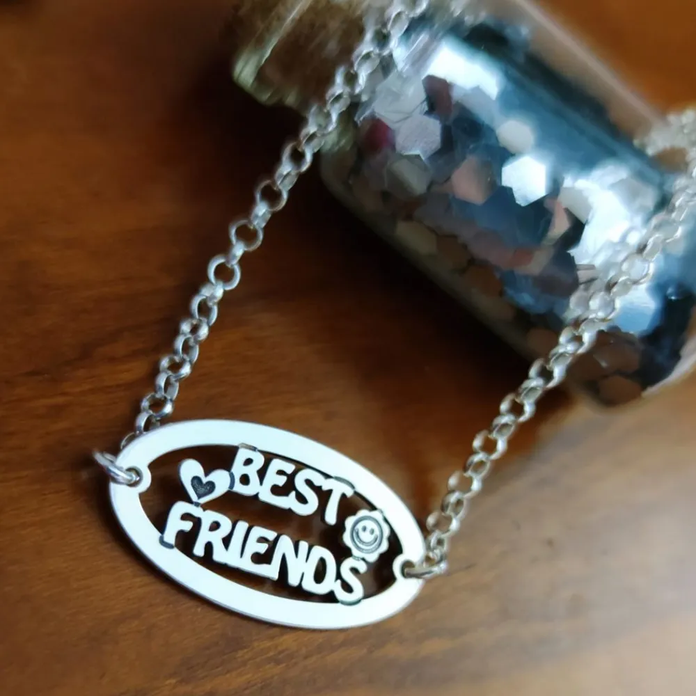 Best Pulsera De Plata Best Friends Ideal Para Regalo
