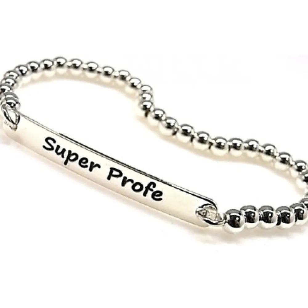 Outlet Pulsera De Plata Bolas Super Profe
