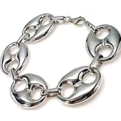 Online Pulsera De Plata De Ley Con Eslabón Calabrote Grande