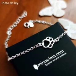 Discount Pulsera De Plata De Ley Huella De Animal Calada