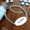 Pulsera De Plata De Ley Personalizada En Castellano, Inglés...