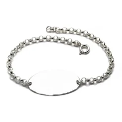 Pulsera De Plata De Ley Personalizada En Castellano, Inglés...