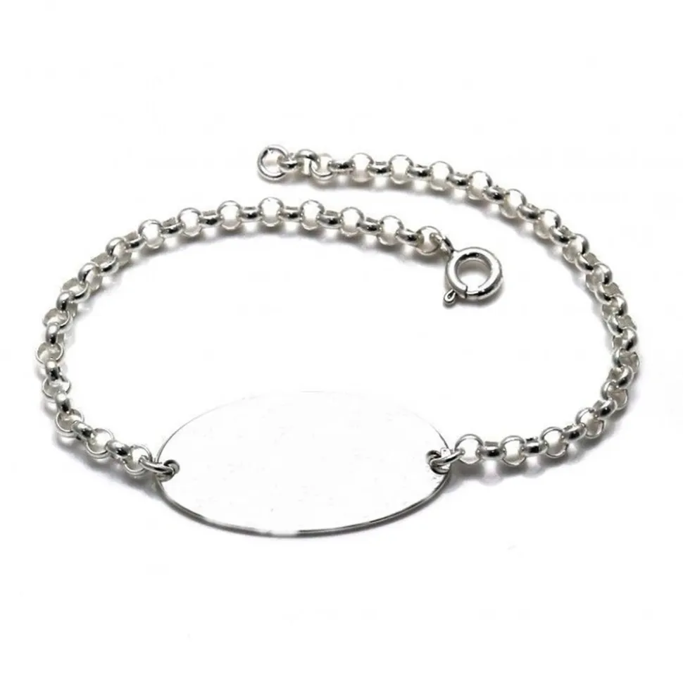 Pulsera De Plata De Ley Personalizada En Castellano, Inglés...