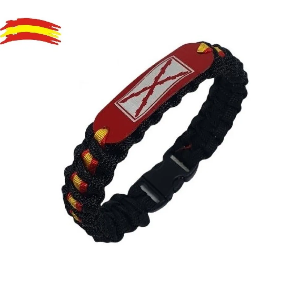 Pulsera España. Bandera Cruz de Borgoña