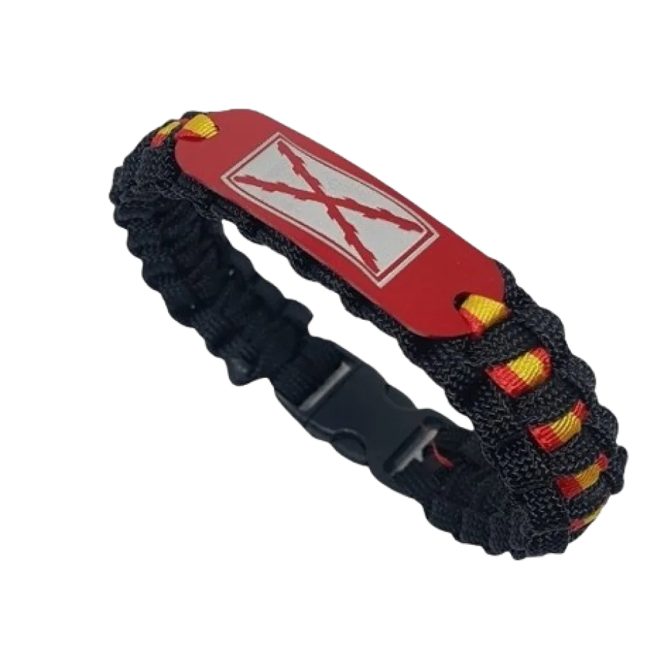 Pulsera España. Bandera Cruz de Borgoña
