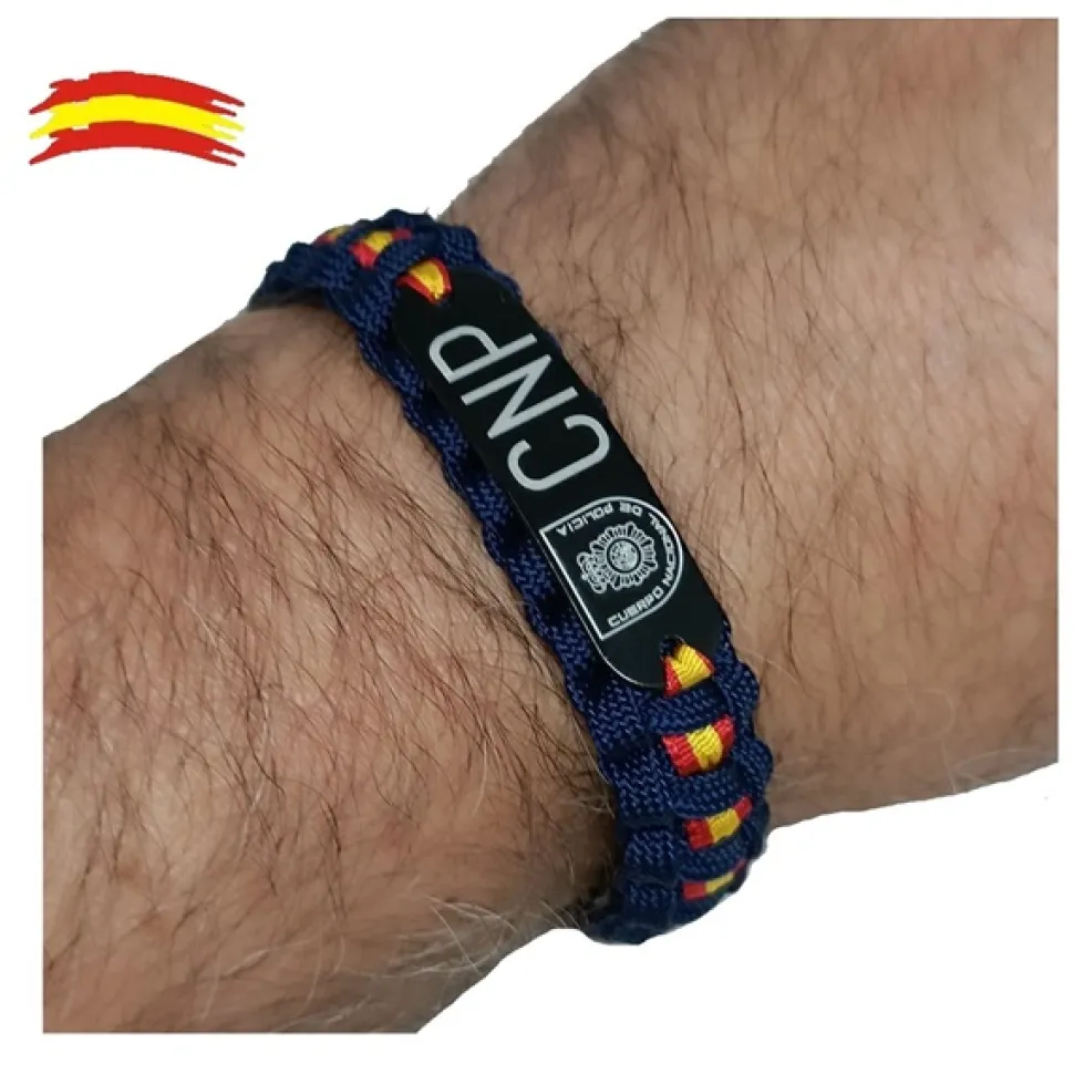 Pulsera España. Cuerpo Nacional de Policía, escudo metopa