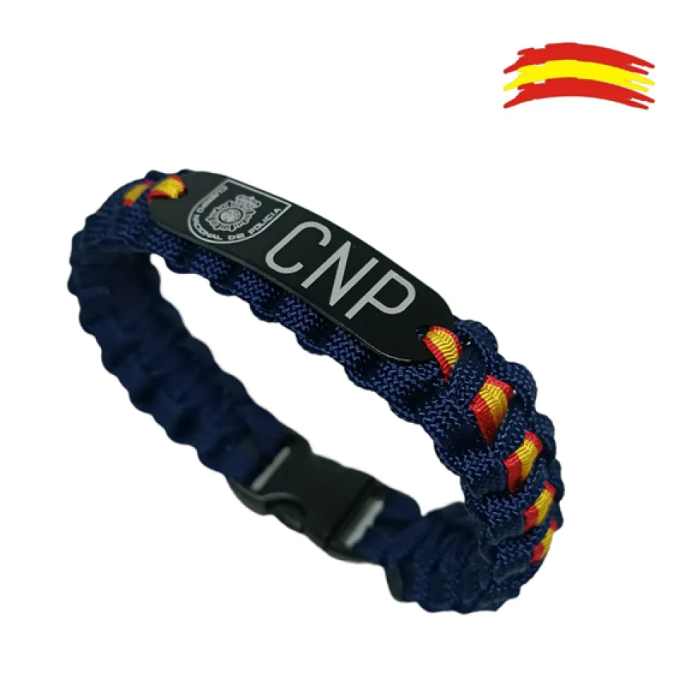 Pulsera España. Cuerpo Nacional de Policía, escudo metopa