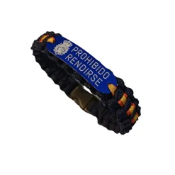 Sale PCMaes Pulsera España. Escudo del Cuerpo Nacional de Policía -Prohibido Rendirse