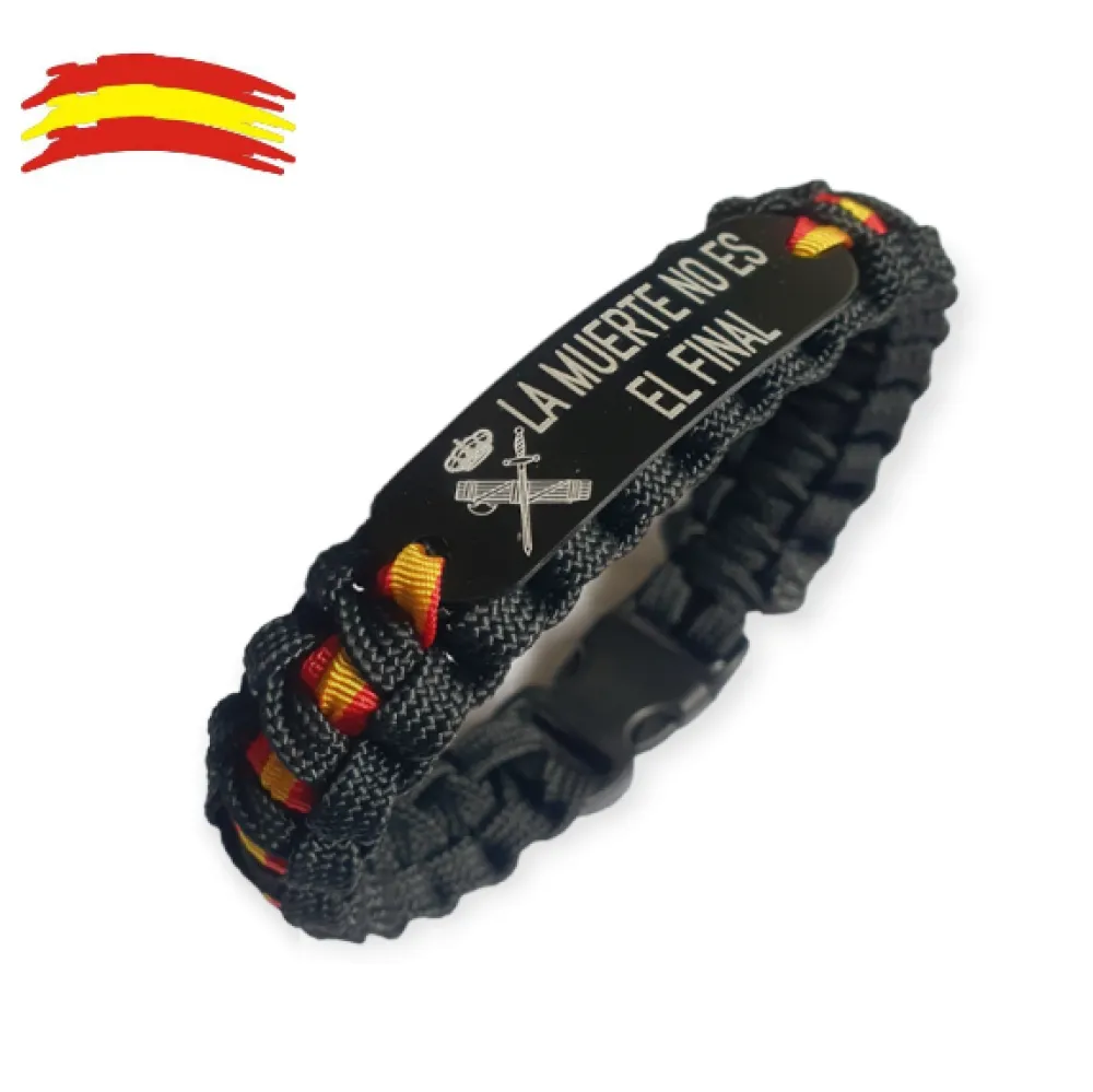 PCMaes Pulsera España Guardia Civil con escudo. La Muerte no es el Final