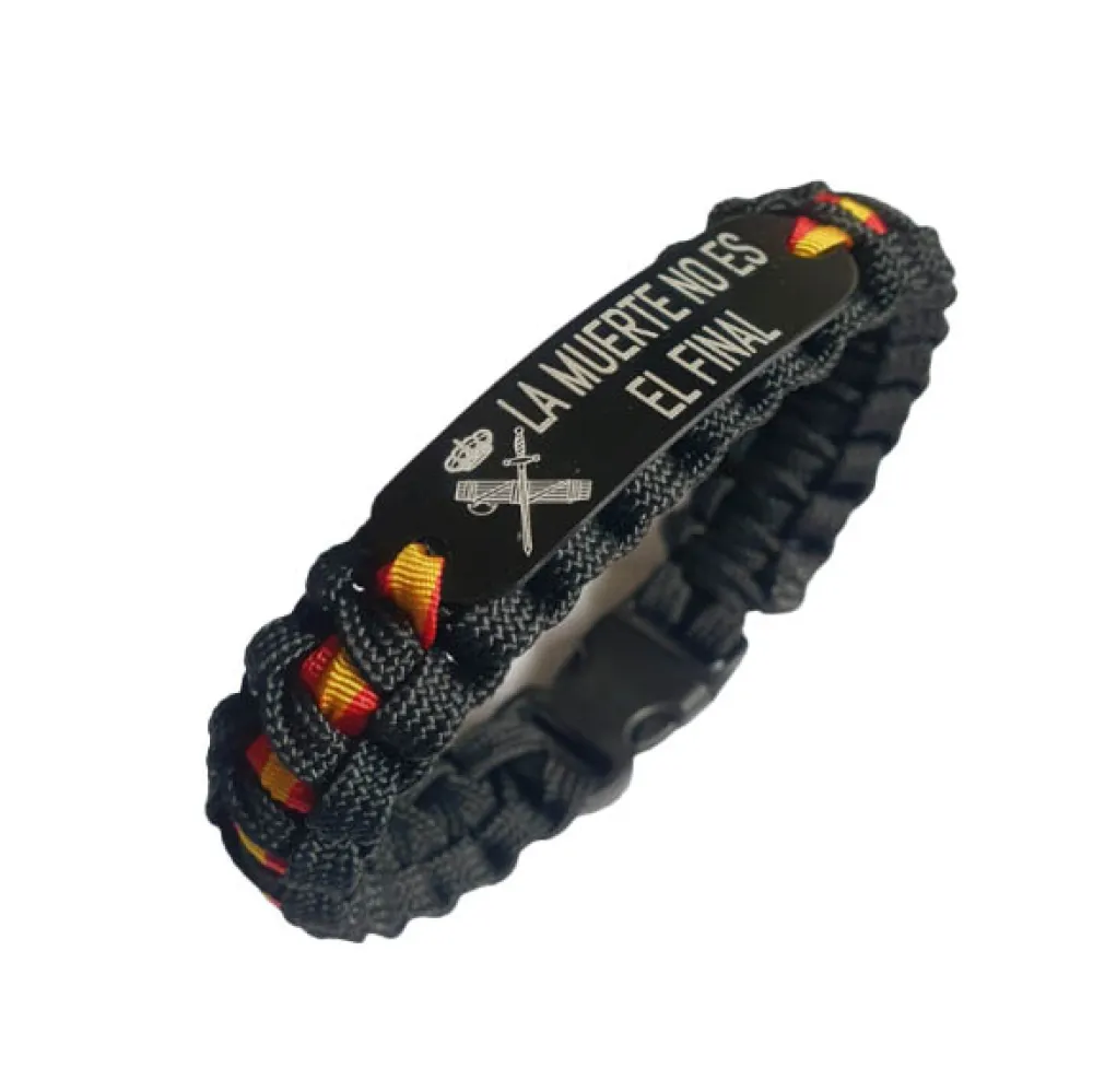 PCMaes Pulsera España Guardia Civil con escudo. La Muerte no es el Final