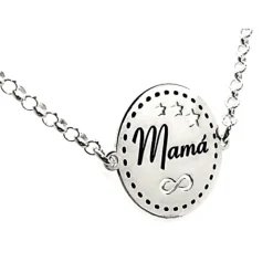 Pulsera Mamá De Plata De Ley