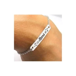 Pulsera Mamá De Plata De Ley