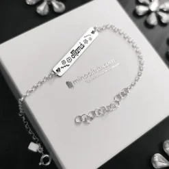 Pulsera Mamá De Plata De Ley