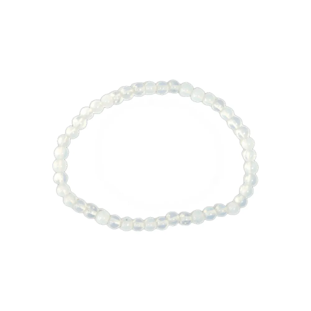 Outlet Creatulote Pulsera mineral Opalina de 4 mm de diámetro / bola
