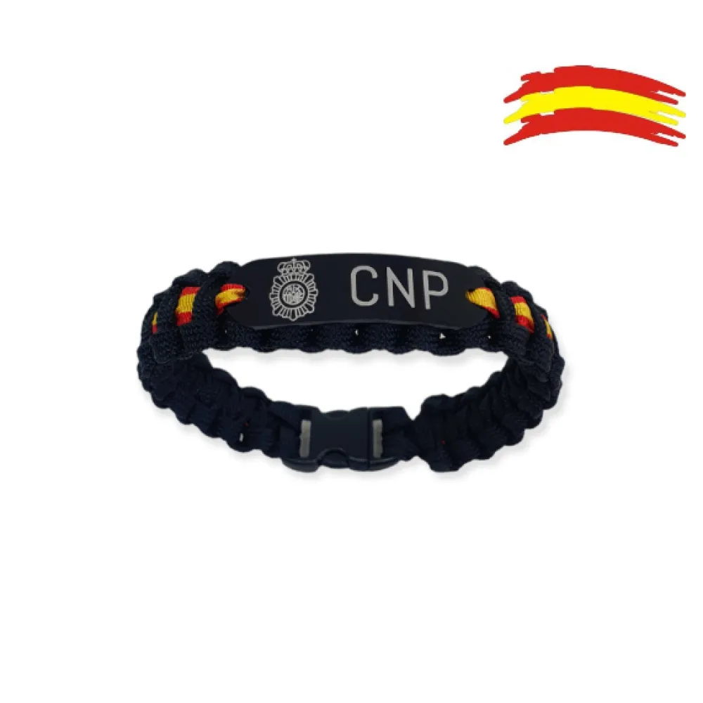 Online PCMaes Pulsera Paracord. Cuerpo Nacional de Policía de España