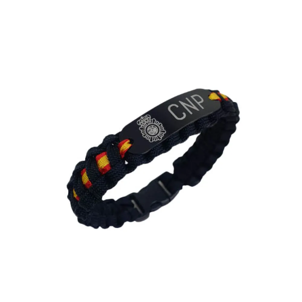 Online PCMaes Pulsera Paracord. Cuerpo Nacional de Policía de España