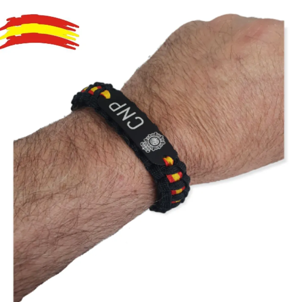 Online PCMaes Pulsera Paracord. Cuerpo Nacional de Policía de España