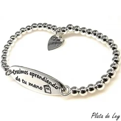 Outlet Pulsera Para Profesora Con Bolas De Plata