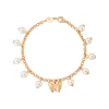 Pulsera Perlas y Mariposa