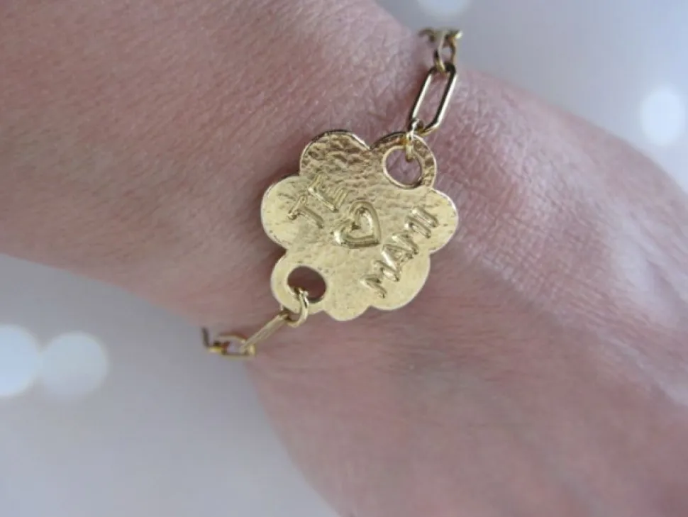 Pulsera reversible de acero '' mamá ''