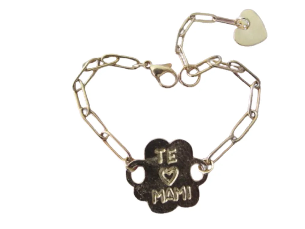Pulsera reversible de acero '' mamá ''