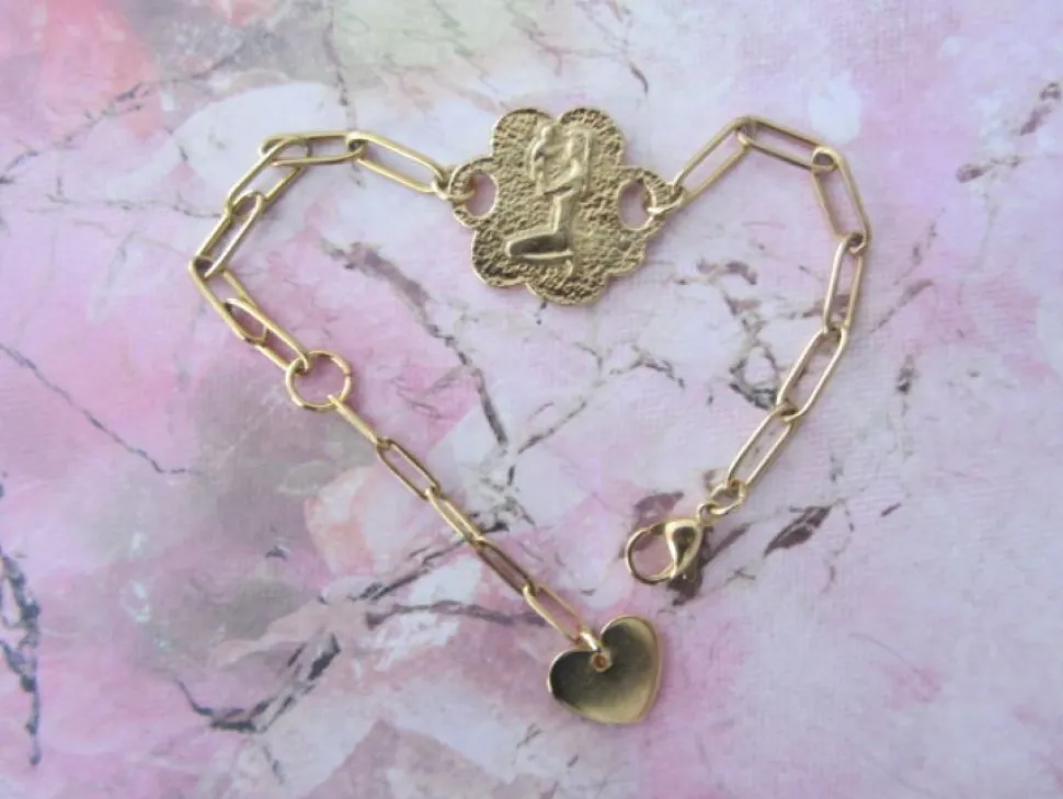 Pulsera reversible de acero '' mamá ''